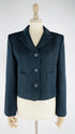 Blazer gessato blu