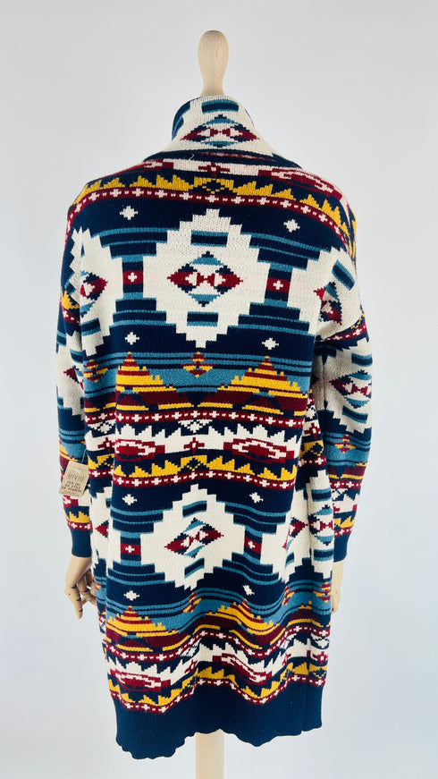 Cardigan geometrico