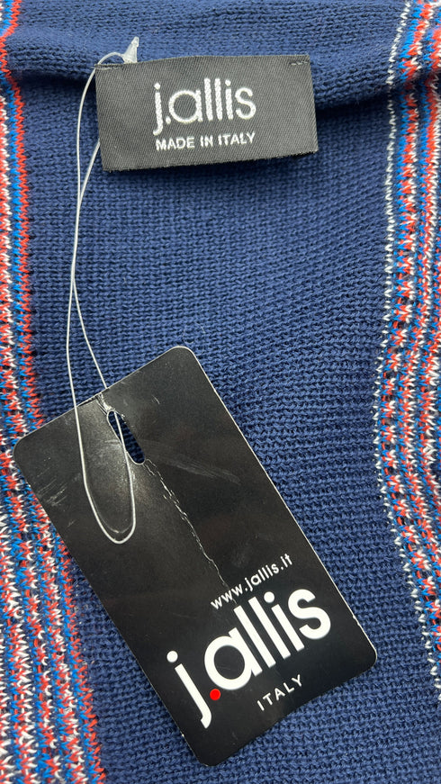 Cardigan sfrangiato con cartellino