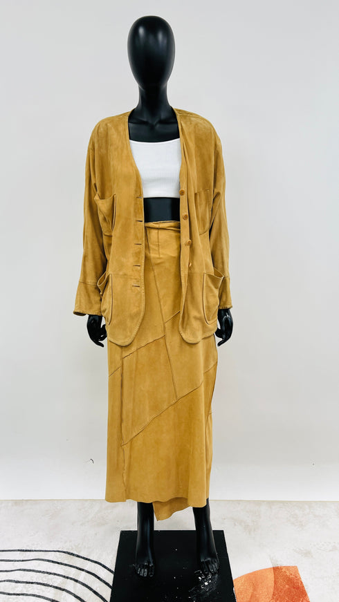 Completo in suede vintage