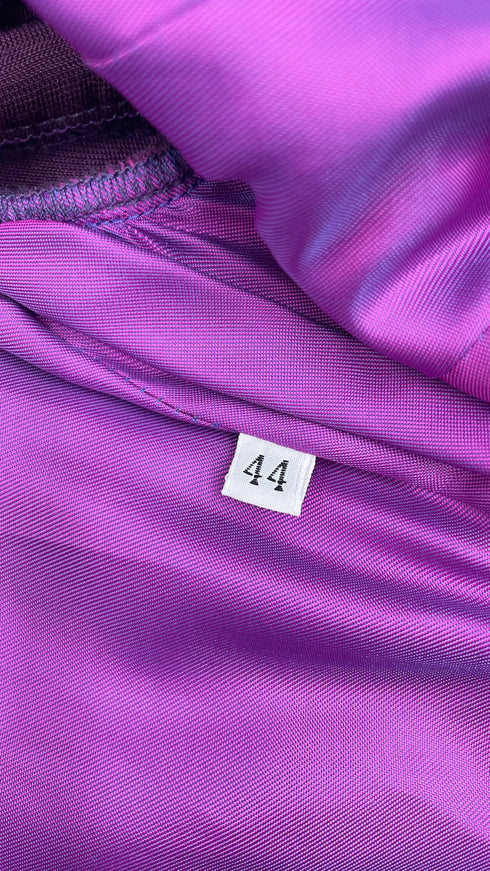 Soprabito in velluto viola