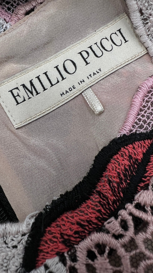 Abito corto in pizzo patchwork