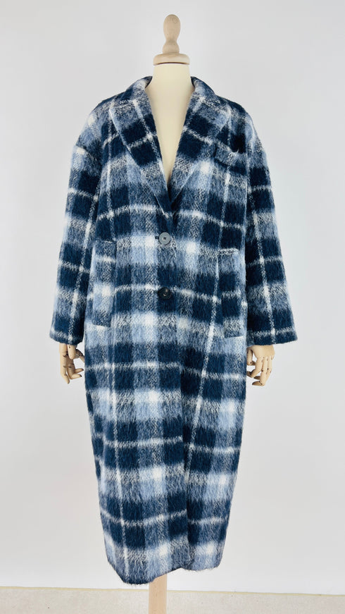 Cappotto tartan cartellino