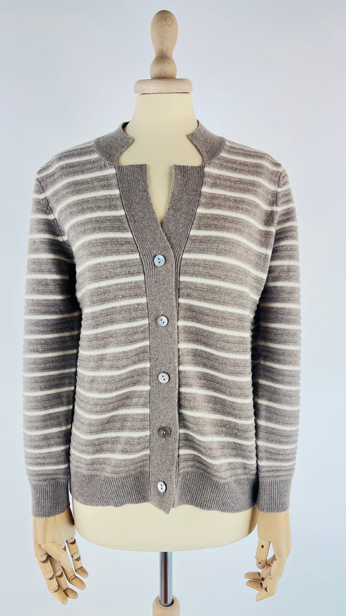 Cardigan a righe