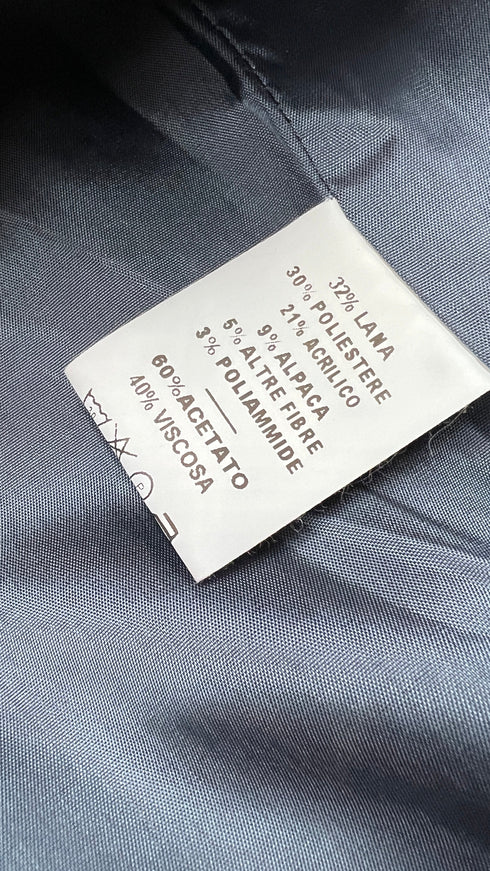 Cappotto tartan cartellino