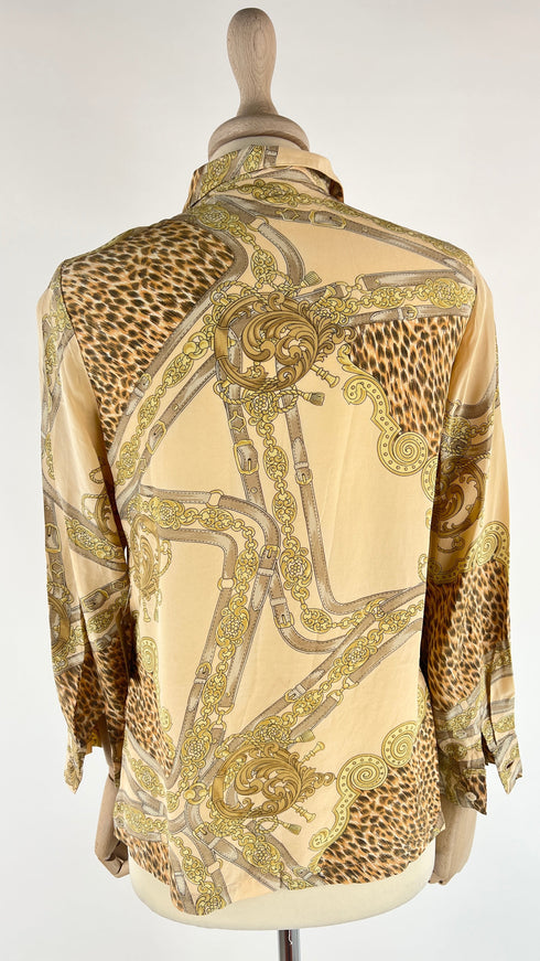 Camicia in seta stampata