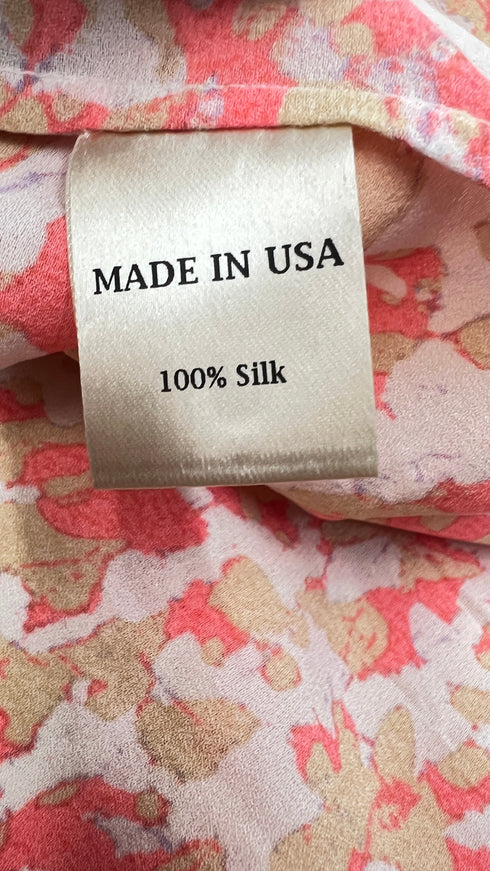 Abito a tunica con stampa arancione