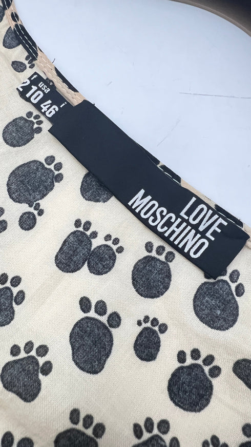 Abito mini stampa zampe