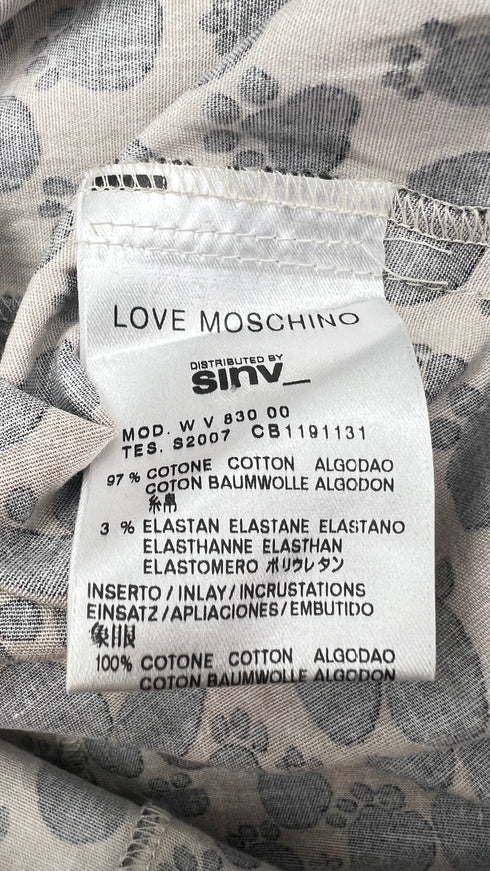 Abito mini stampa zampe