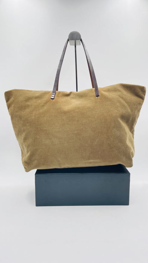 Borsa in velluto a costine