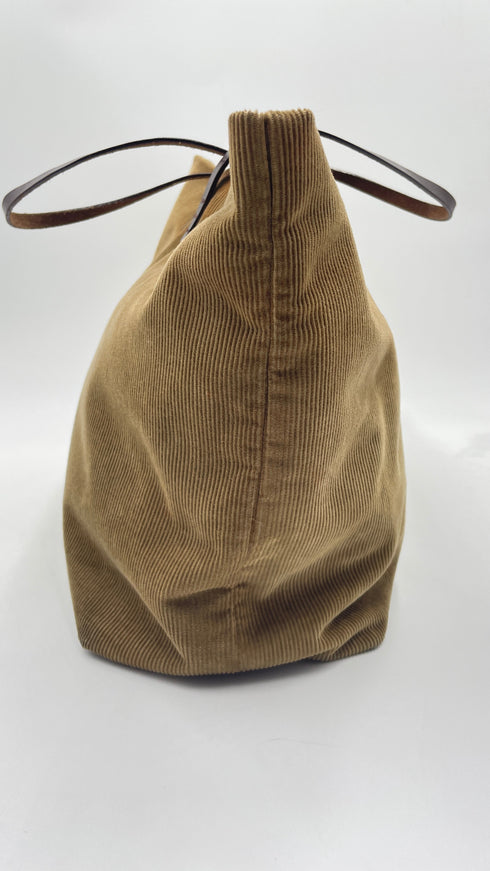 Borsa in velluto a costine