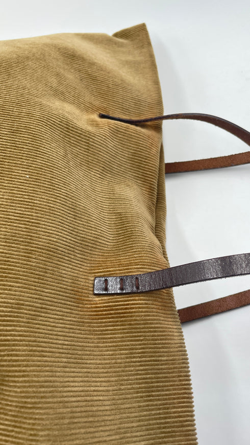 Borsa in velluto a costine