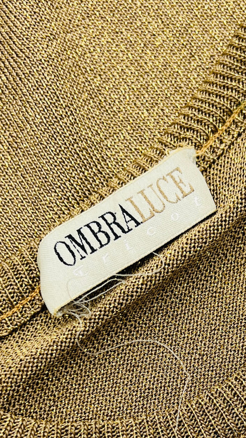 Maglia girocollo dorata