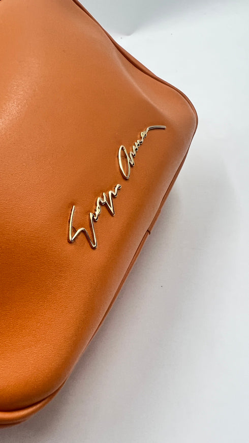 Tracolla pelle arancione