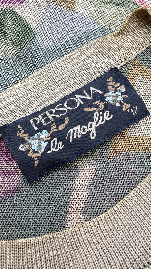 Maglia girocollo a fiori