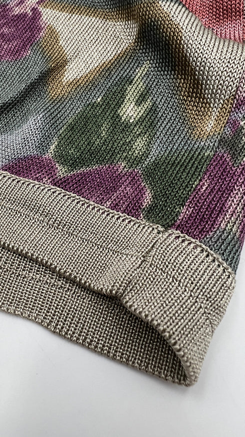 Maglia girocollo a fiori