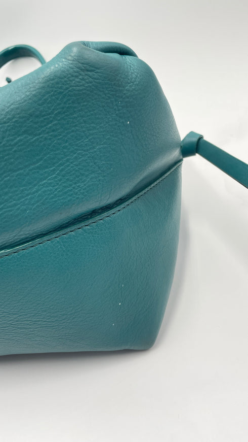 Borsa in pelle verde