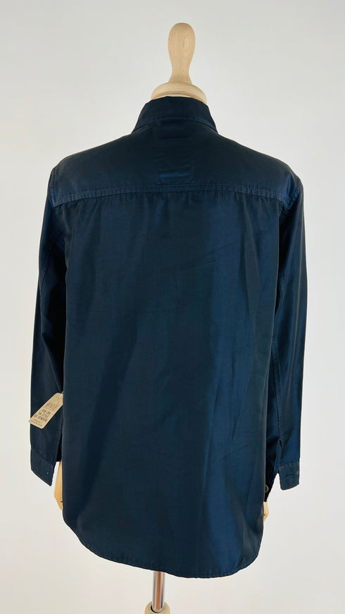 Giacca camicia blu notte