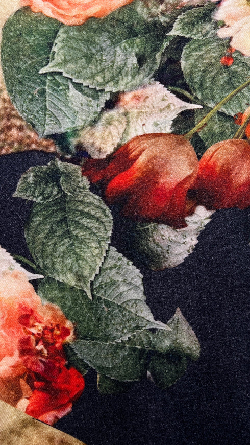 Cappotto corto floreale