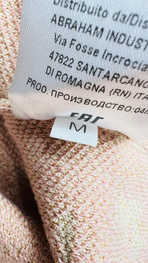 Gilet lurex con cartellino