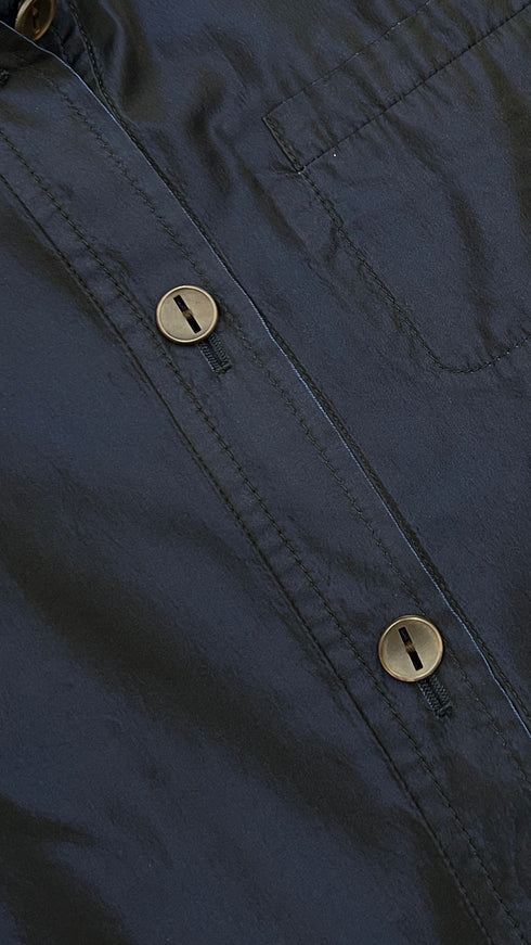 Giacca camicia blu notte