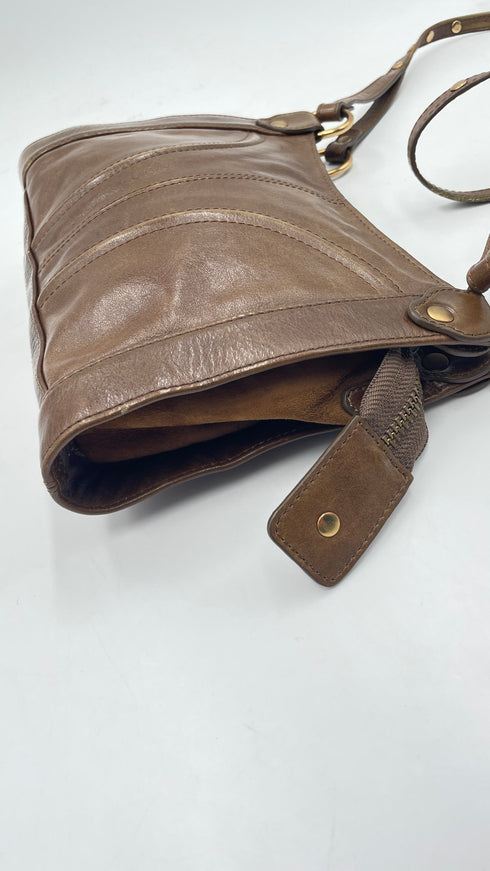 Borsa a tracolla marrone