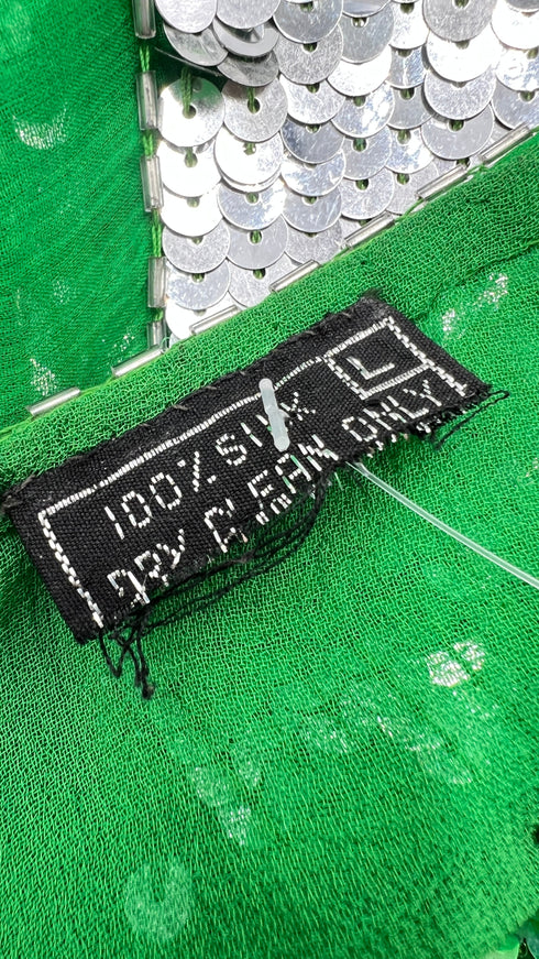 Blusa seta e paillettes