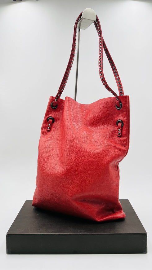 Tote bag con borchiette