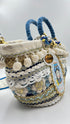 Borsa con passamanerie e perline