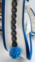 Borsa con passamanerie e perline