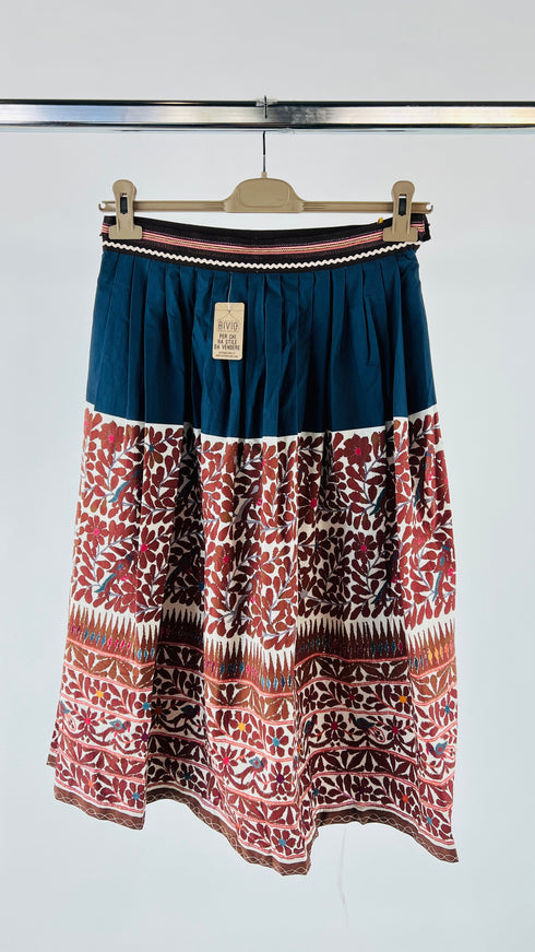 Gonna midi stampa fiori