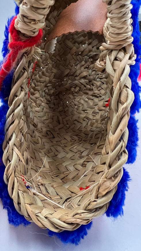 Borsa a mano con pompon