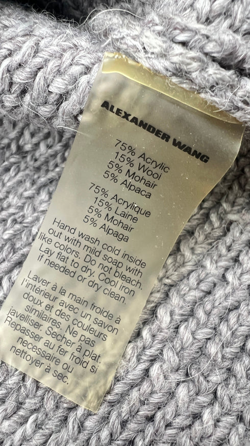 Maglione girocollo grigio