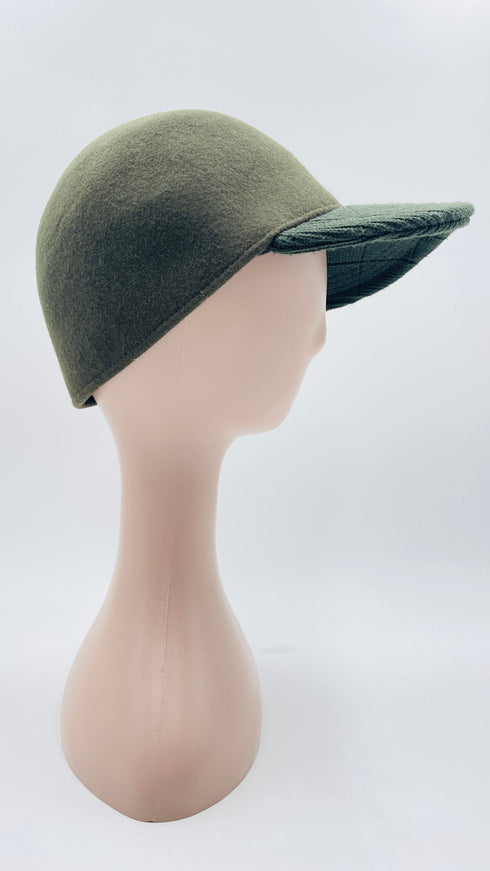 Berretto in lana verde