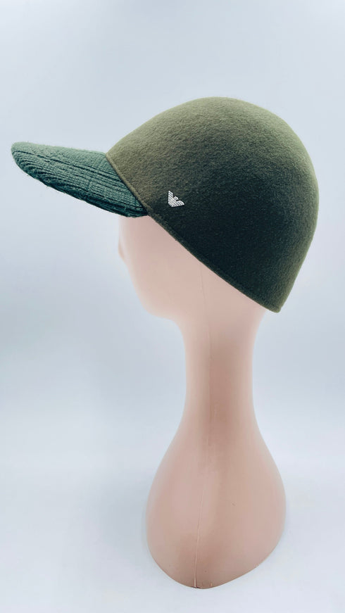 Berretto in lana verde