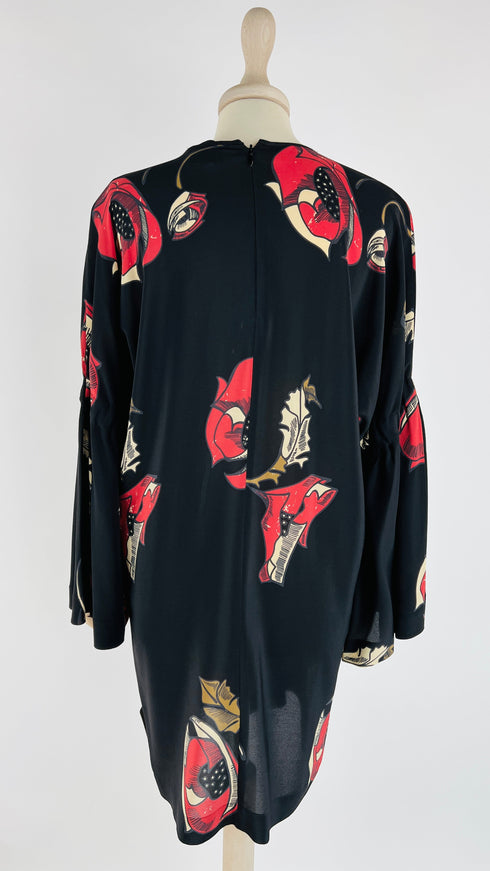 Abito corto maxi fiori