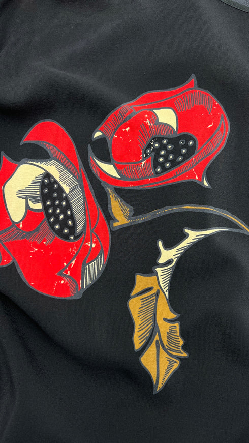 Abito corto maxi fiori