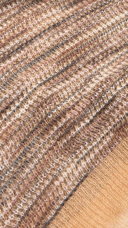 Abito in maglia fiammata