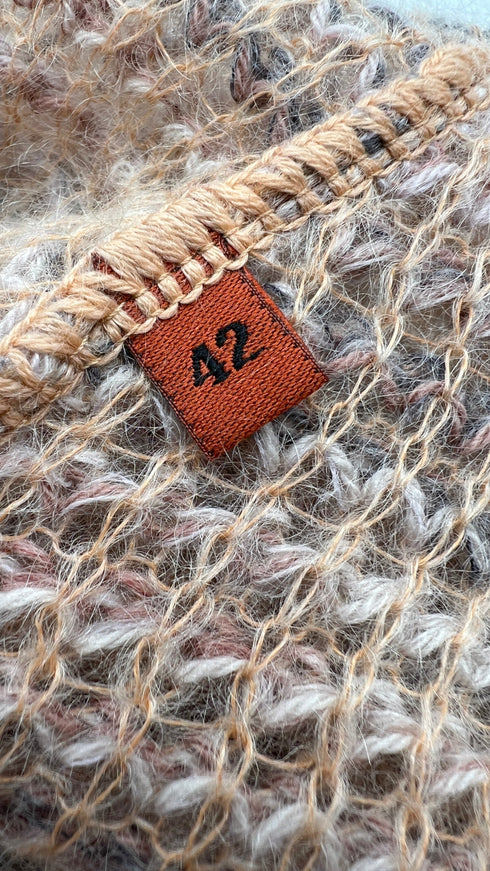 Abito in maglia fiammata