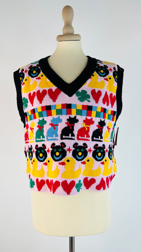 Gilet cotone organico con cartellino