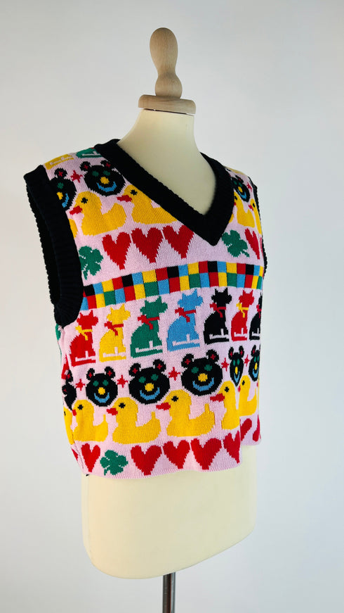 Gilet cotone organico con cartellino