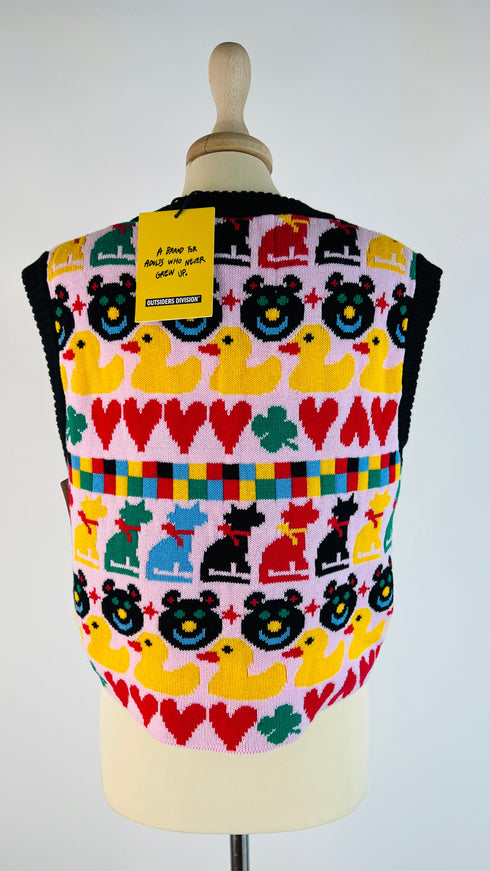 Gilet cotone organico con cartellino