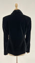 Blazer in velluto nero
