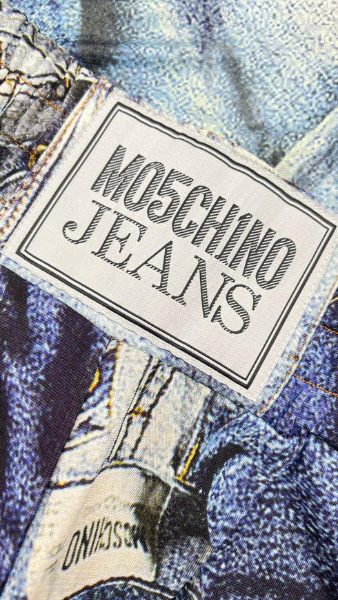 Pantaloni stampati vita alta