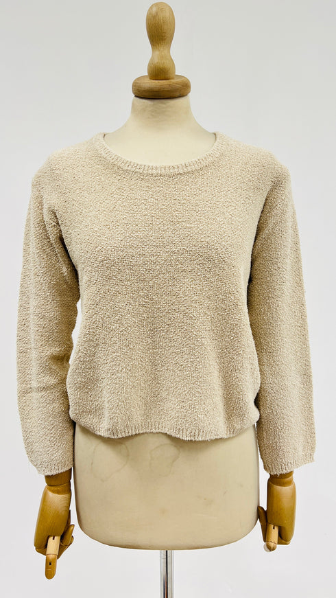 Maglia girocollo bouclé