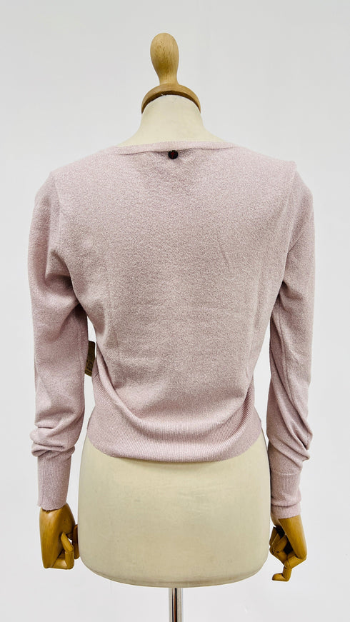 Cardigan corto lurex