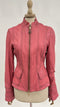 Giacca vintage pelle rosa