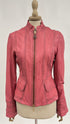Giacca vintage pelle rosa