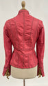 Giacca vintage pelle rosa