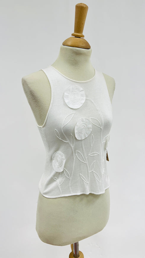 Canotta con rose vintage